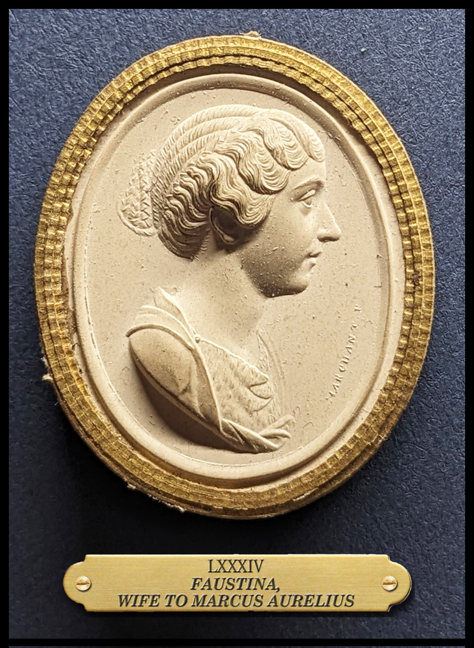 FAUSTINA wife to MARCUS AURELIUS